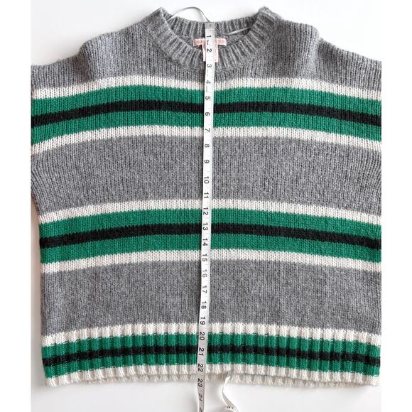 Urban Outfitters Oversized Striped Boyfriend Sweater Small Preppy Academia Crew - Picture 10 of 10